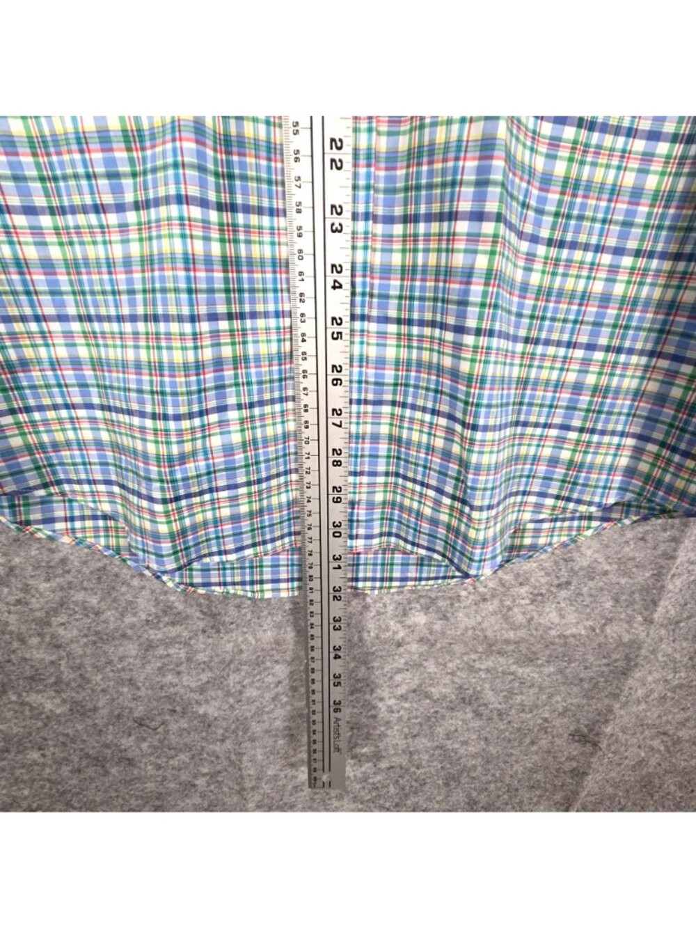 Ralph Lauren NWT Men’s Slim Fit Plaid Button Up Shirt Blue Size L - Picture 5 of 11